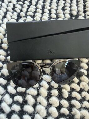 Dior Black Round Sunglasses